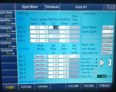 Adjust parameters