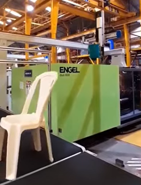 ENGEL chair molding machine
