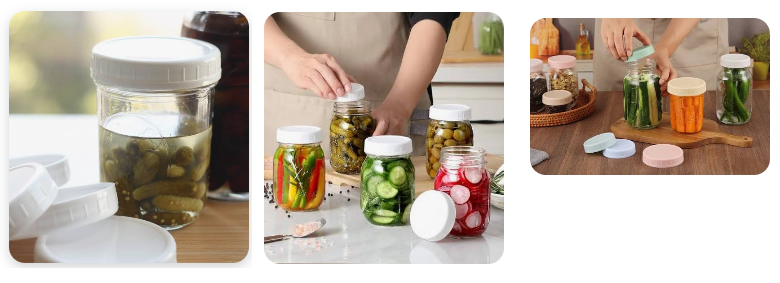 Food jar caps