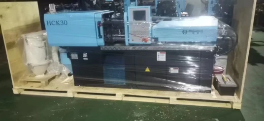 Haichen small injection molding machine wooden packing